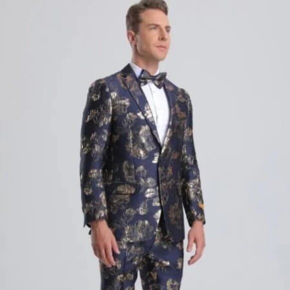 Big and Tall Mens Tuxedos Jacket - Big and Tall Dinner Jacket Bowtie Included - - Picture 1 of 2